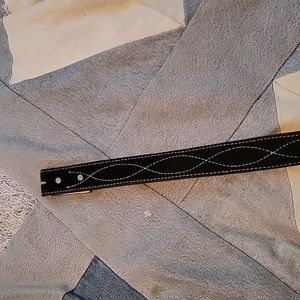 Leather cowhide belt